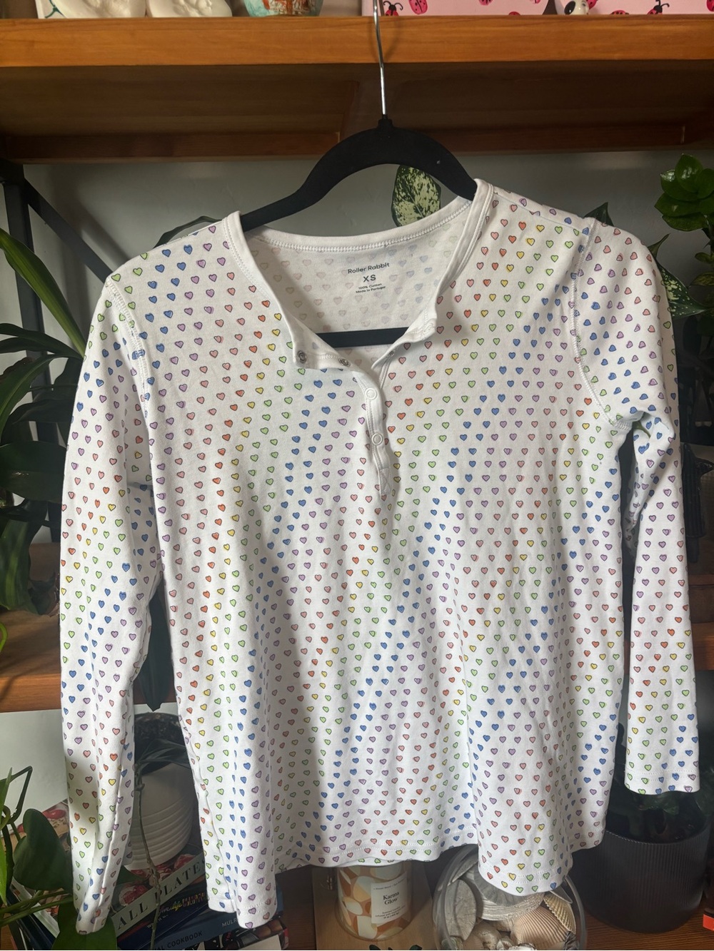 Roller Rabbit Disco Hearts Pajamas | XS